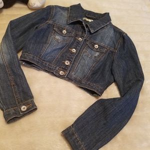 Dollhouse Womens Denim Blue Jean Jacket Size Small